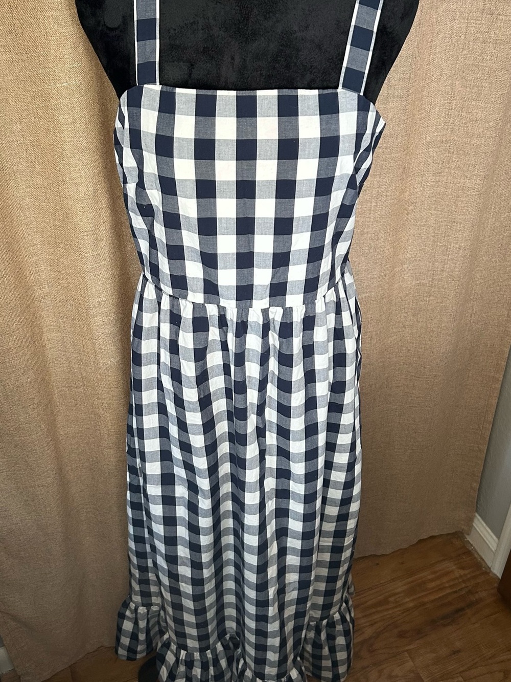 J. Crew Women’s Organic Tiered Bottom Ruffle Hem Dress